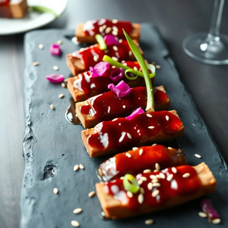 Costillas de Cerdo Glaseadas con Gochujang