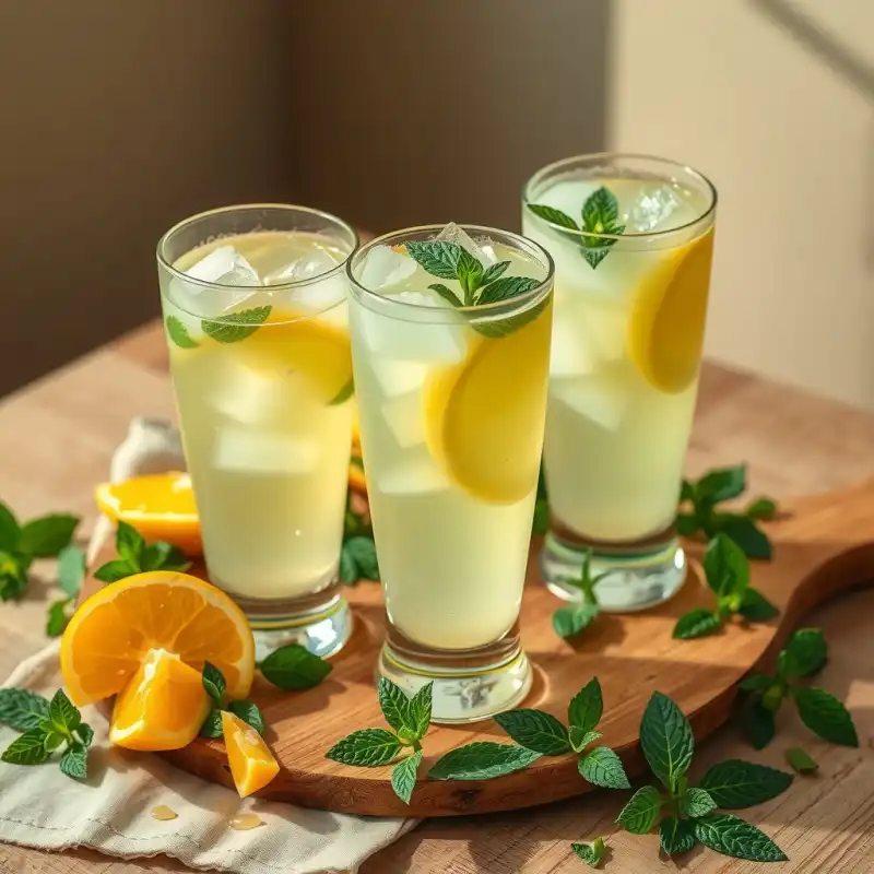 Agua Fresca de Melón y Hierbas