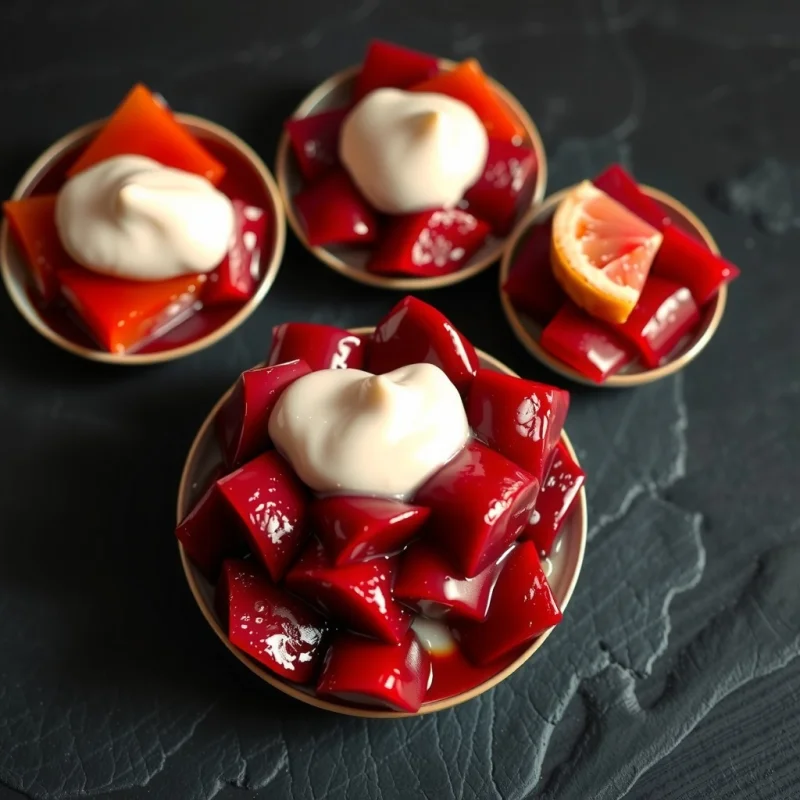 Remolachas Glaseadas con Aire de Pomelo