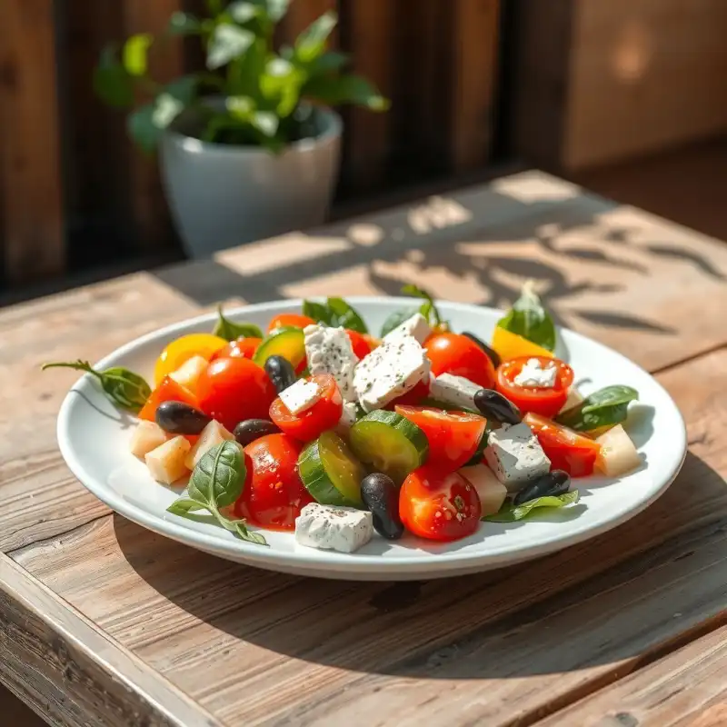 Ensalada Fresca de Verano Mediterráneo