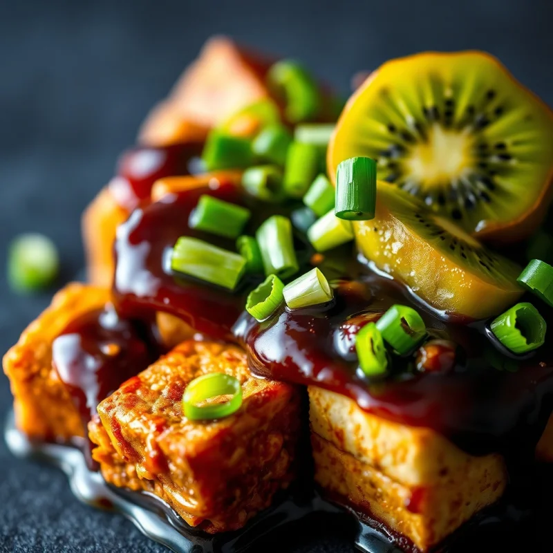 Rollitos de Tofu Crujiente y Kiwi