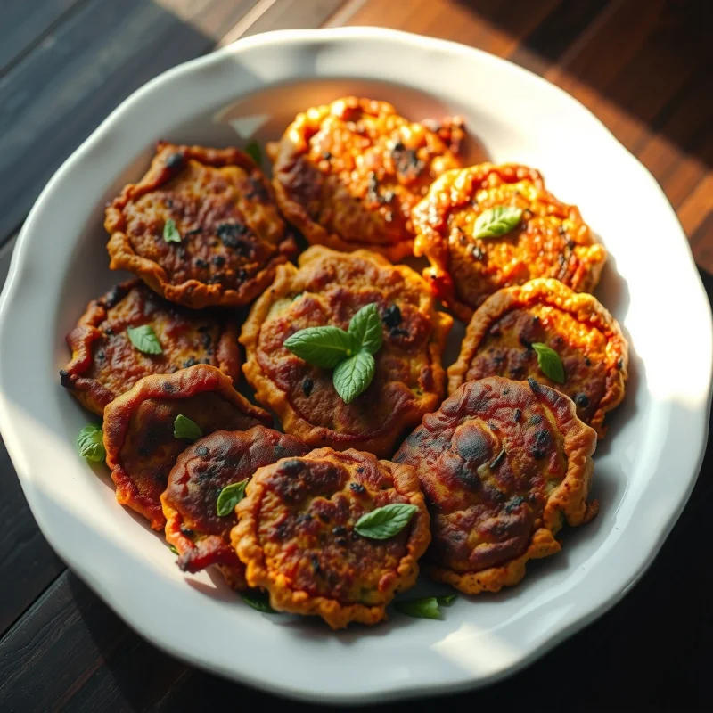 Buñuelos de Calabacín con Menta y Anchoa
