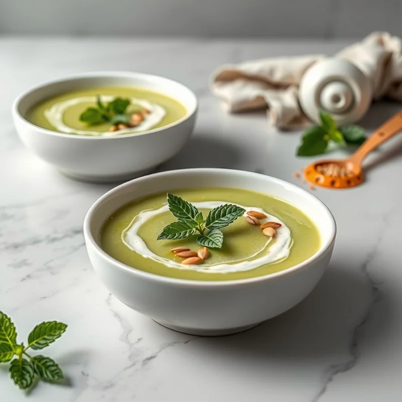 Crema Fría de Pepino y Menta