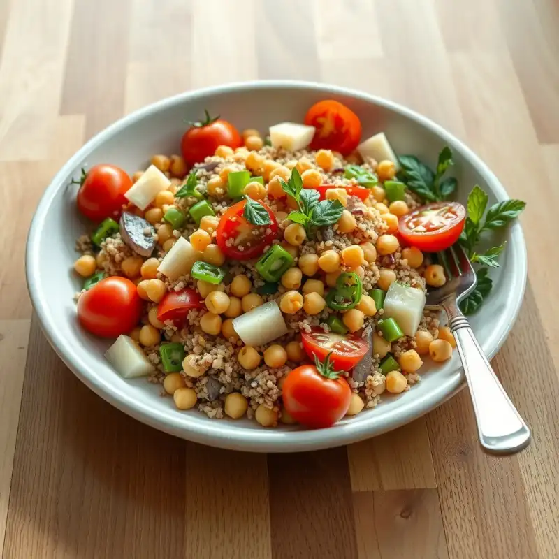 Ensalada Energética de Quinoa y Garbanzos
