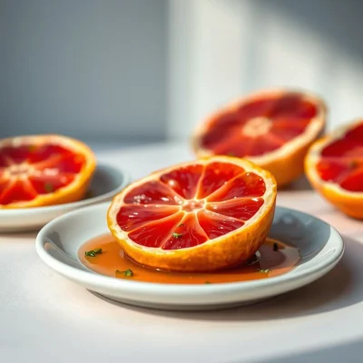 Pomelo Glaseado al Romero y Tomillo