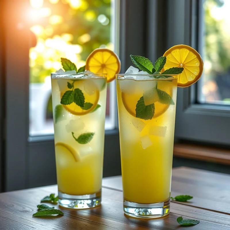 Limonada Refrescante de Menta para Días Soleados