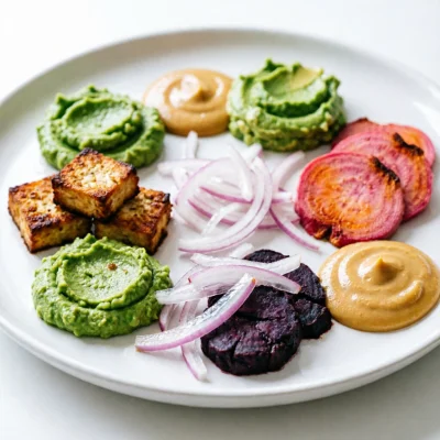 Tostaditas de Chauchas y Tofu Ahumado