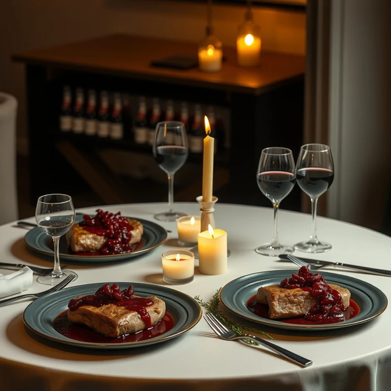 Cena Sofisticada: Filete Mignon en Salsa de Vino Tinto