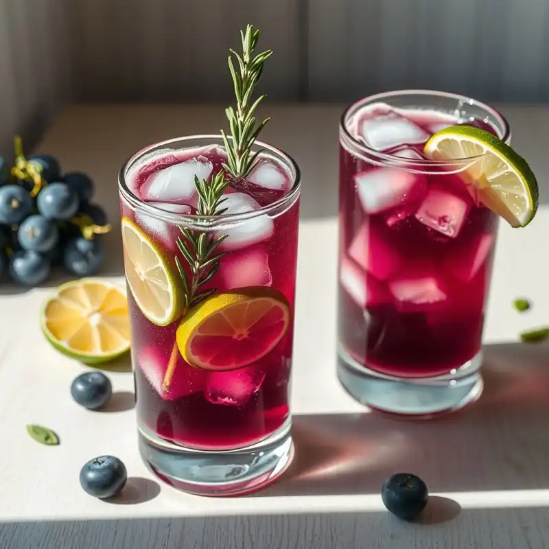 Agua Fresca de Uva y Romero