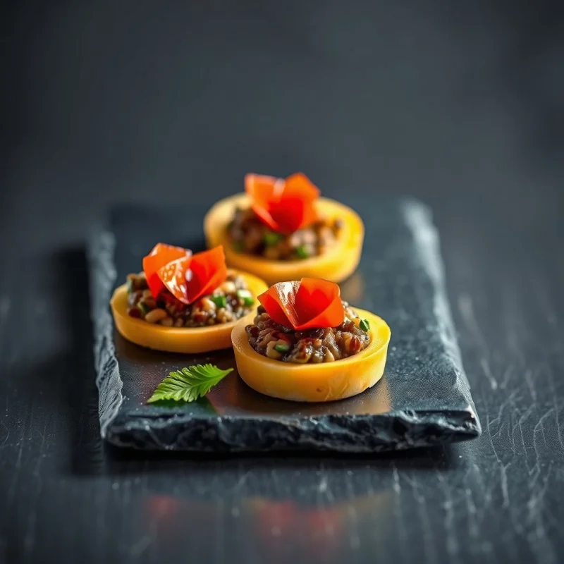 Caviar de Mar y Tierra Crujiente