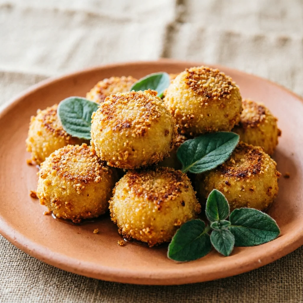 Bolitas Crujientes de Maíz y Huacatay