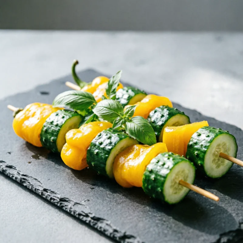 Pinchos De Ají Amarillo Y Pepián