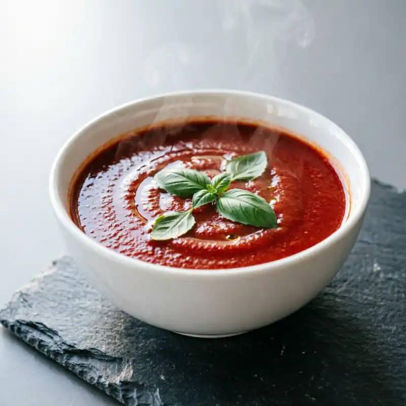 Crema Acelerada de Tomate y Albahaca