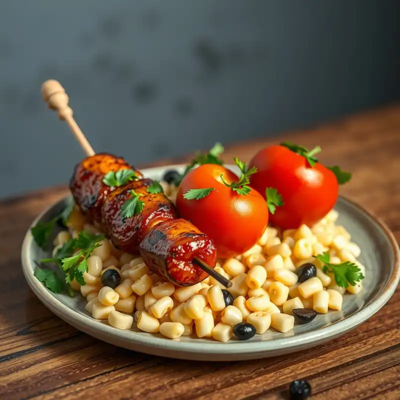 Joyas de Verano: Anticuchos de Durazno y Tomate