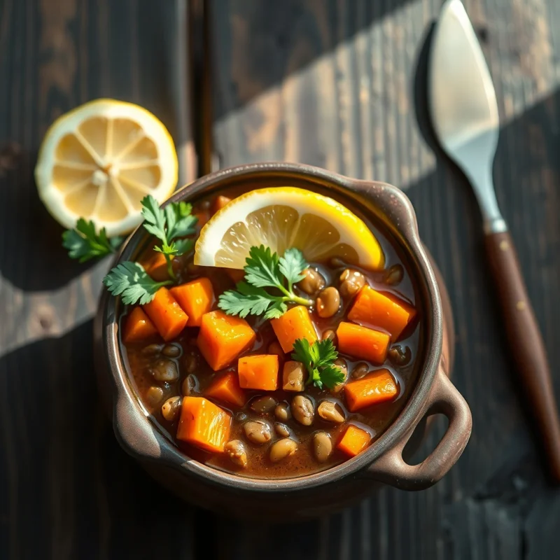 Lentejas Cremosas de Invierno con Zanahoria