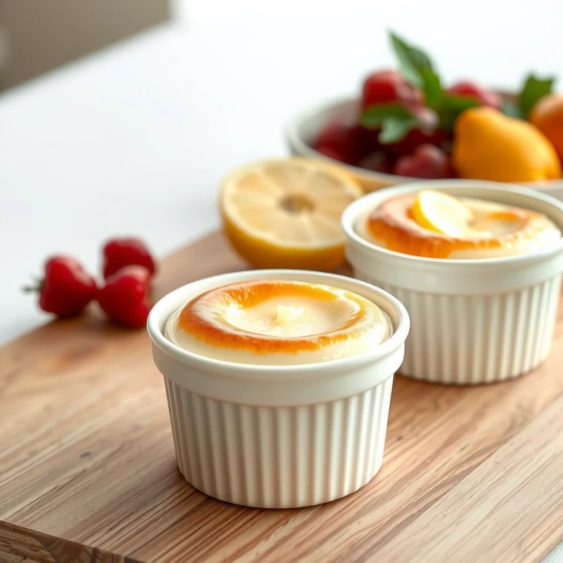 Nubes Cremosas de Ricotta con Limón