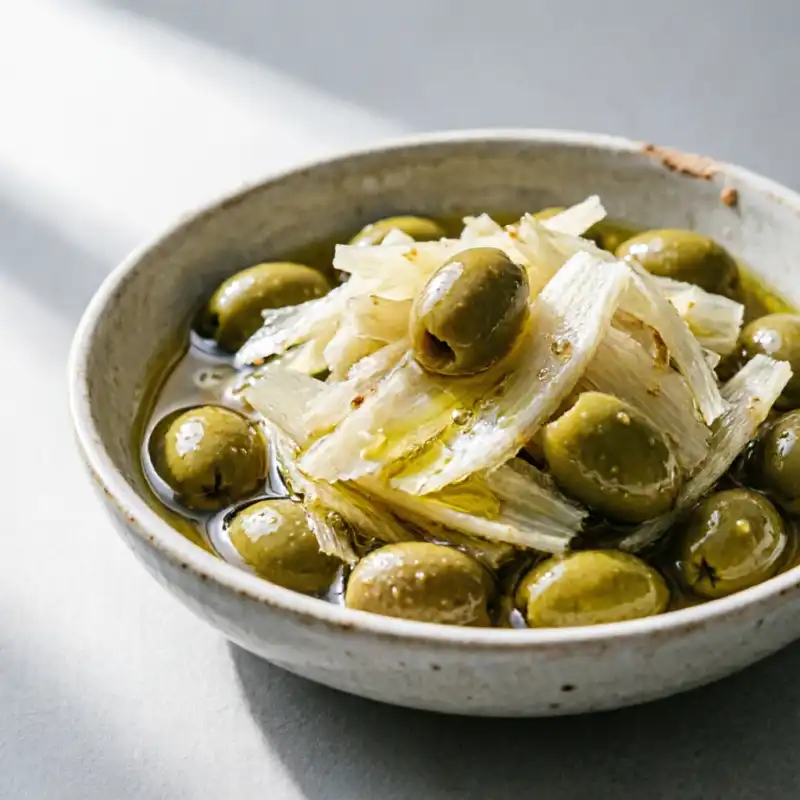 Salsa de Hinojo y Aceituna Marinada