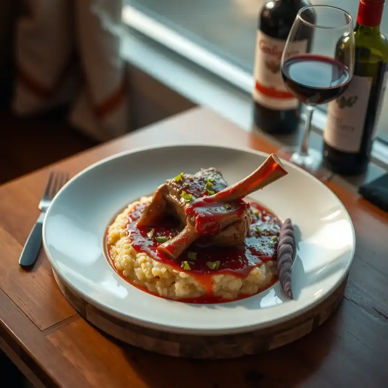 Ossobuco alla Milanese con Risotto allo Zafferano