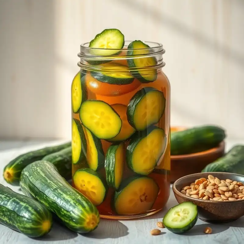 Pepinos Agridulces con Mostaza Antigua