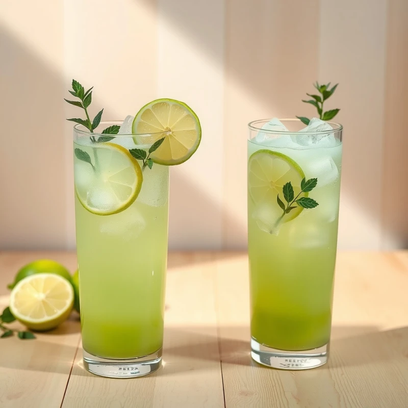 Limonada Refrescante de Menta y Jengibre