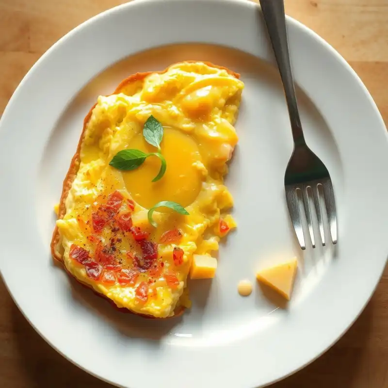 Omelette Relleno de Salmón y Aguacate Rápido