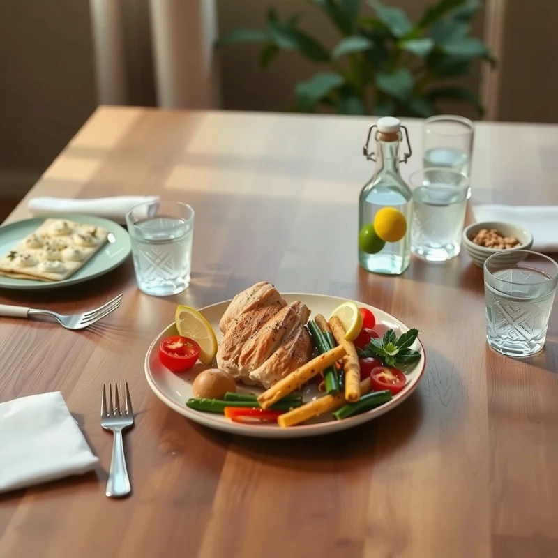 Almuerzo Estival: Pollo Mediterráneo con Toque de Limón