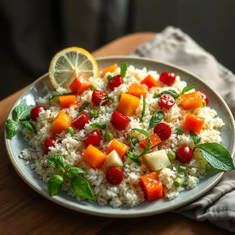 Arroz Primavera con Verduras Frescas