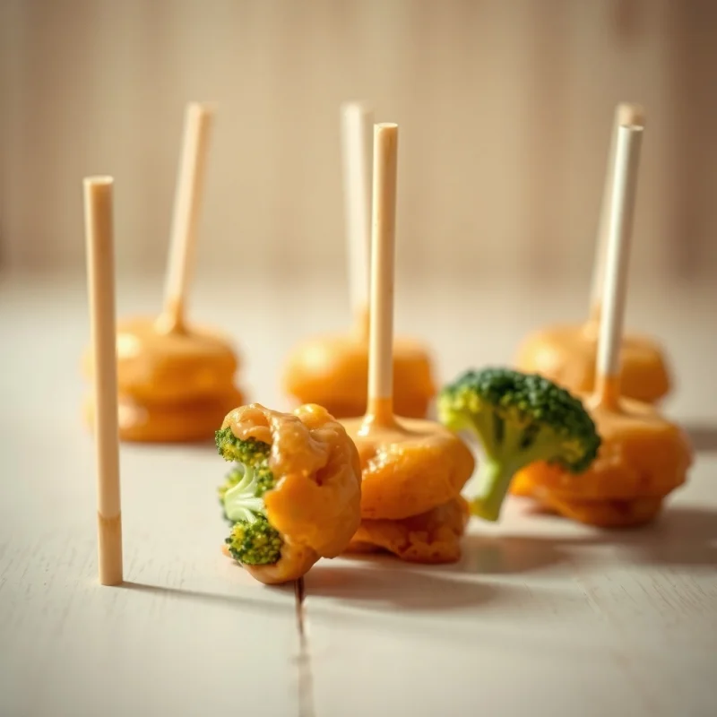 Piruletas de Brócoli y Queso