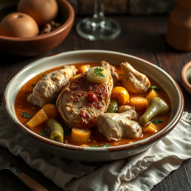 Pollo Cremoso con Champiñones y Espinacas