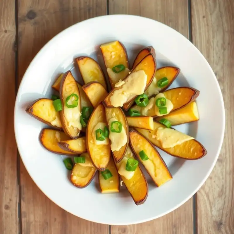 Dedos de Papa al Horno con Cheddar y Verdeo