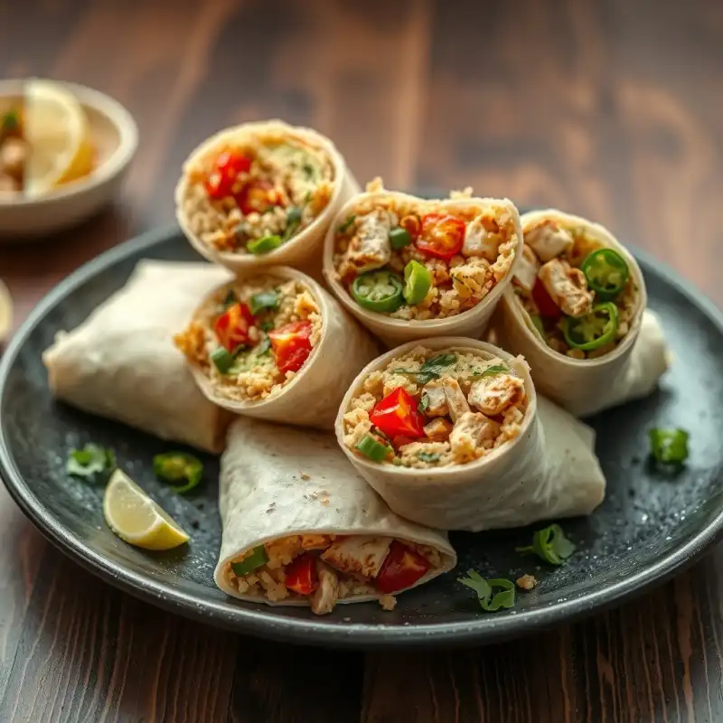 Wrap Mediterráneo de Pollo y Quinoa