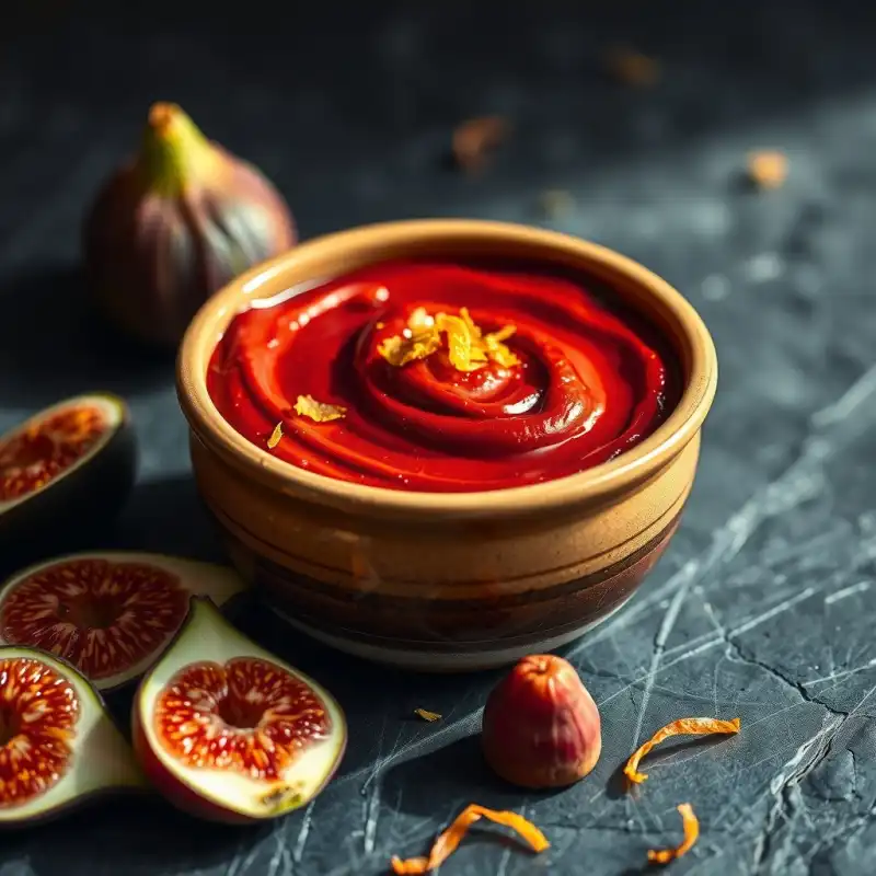 Salsa de Pimiento Asado y Higo con Toque Cítrico