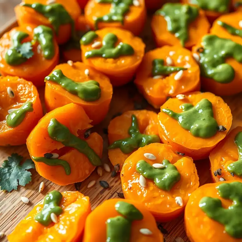 Bocaditos De Boniato Con Aderezo Cítrico