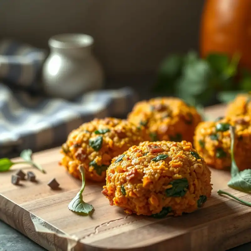 Croquetas de Calabaza Especiada y Nueces Tostadas
