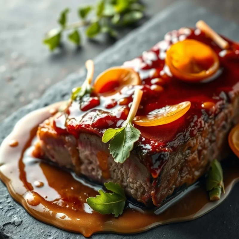 Lomo de Cerdo Ahumado con Hojas de Remolacha Glaseadas