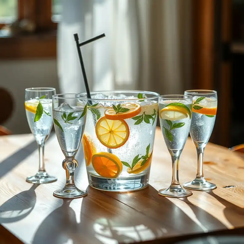 Infusión Cítrica de Pepino y Menta