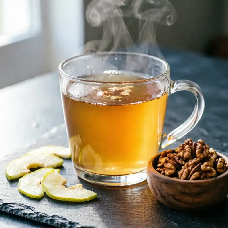 Infusión Cálida de Membrillo y Nuez