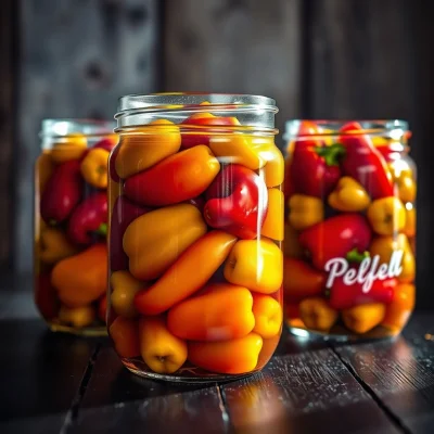 Pimientos Rellenos Encurtidos de Invierno