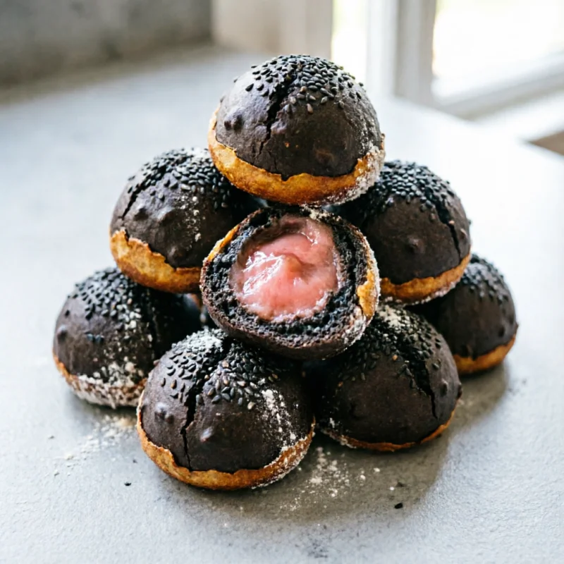 Bolas de Sésamo Negro y Membrillo