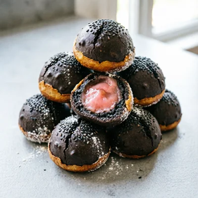 Bolas de Sésamo Negro y Membrillo
