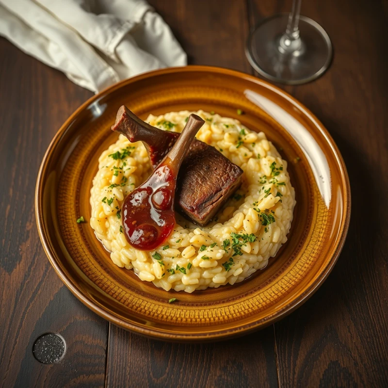 Ossobuco alla Milanese con Risotto allo Zafferano