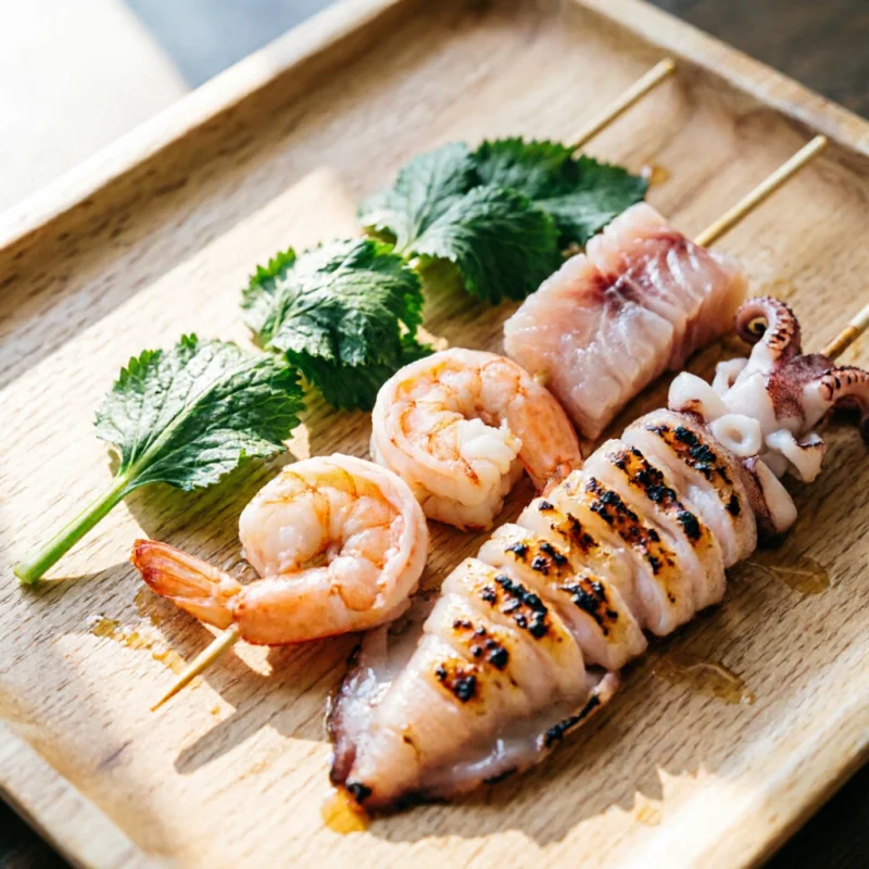 Brochetas Marinas Tailandesas de Verano
