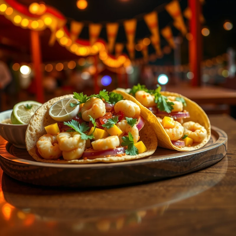 Tacos de Camarón Bahía Tropical