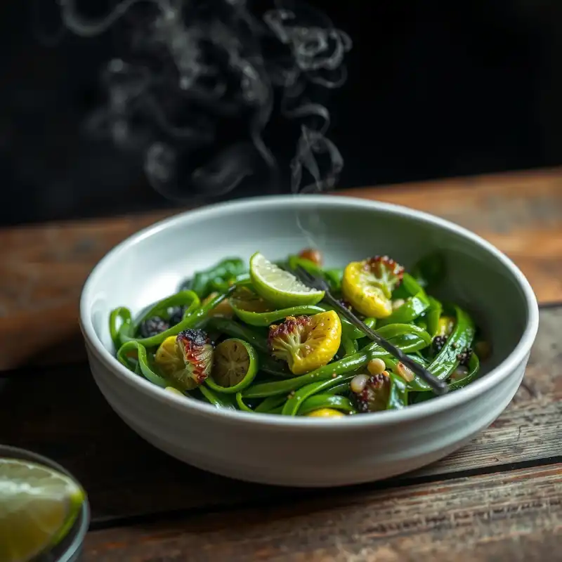 Esencia de Primavera: Lentejas Verdes y Flores de Brócoli