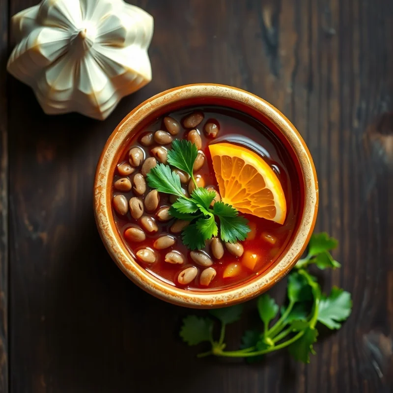 Guiso de Invierno con Lentejas y Mandarina