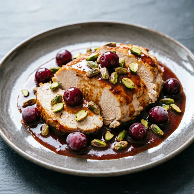 Pechuga de Pavo con Frutos Rojos y Pistachos