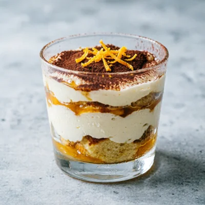 Tiramisú de Mandarina y Amaretto