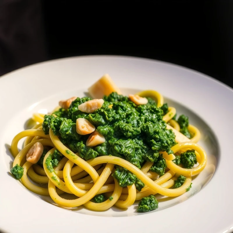 Fusilli Cremoso con Pesto de Brócoli y Limón