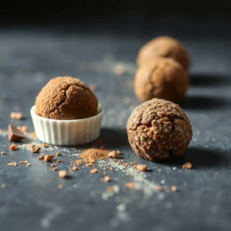 Bolitas de Café y Dátiles con Cacao