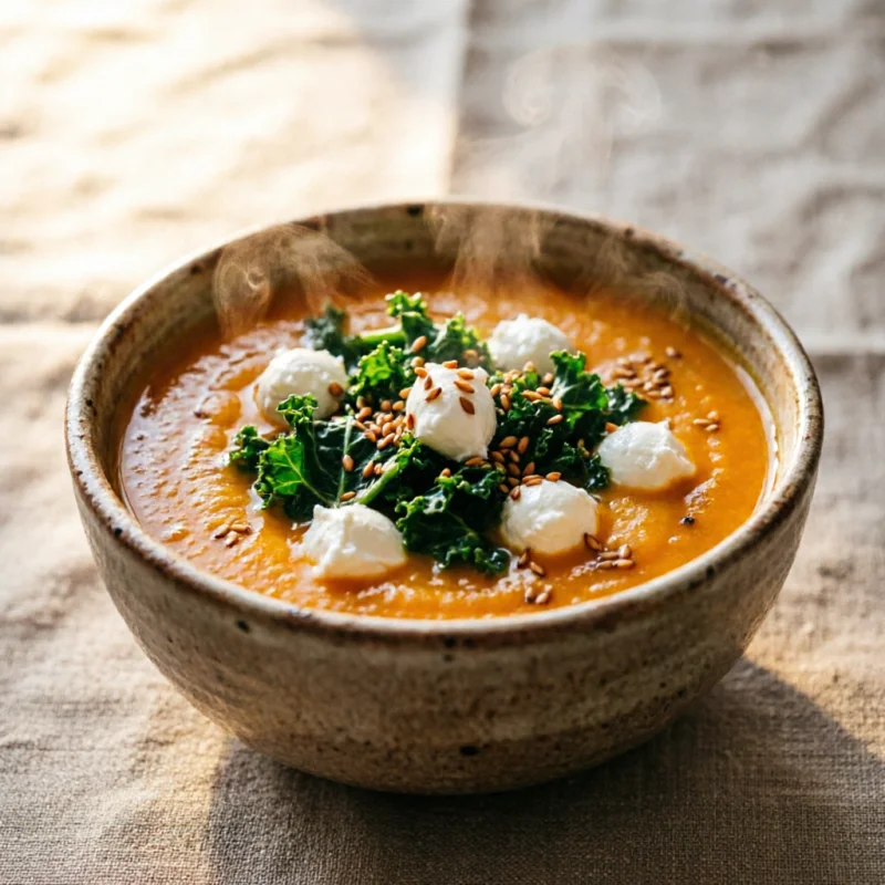 Caldo Reconfortante de Calabaza y Jengibre